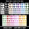 NE Nebraska State in Heart Temporary Tattoo Water Resistant Fake Body Art Set Collection